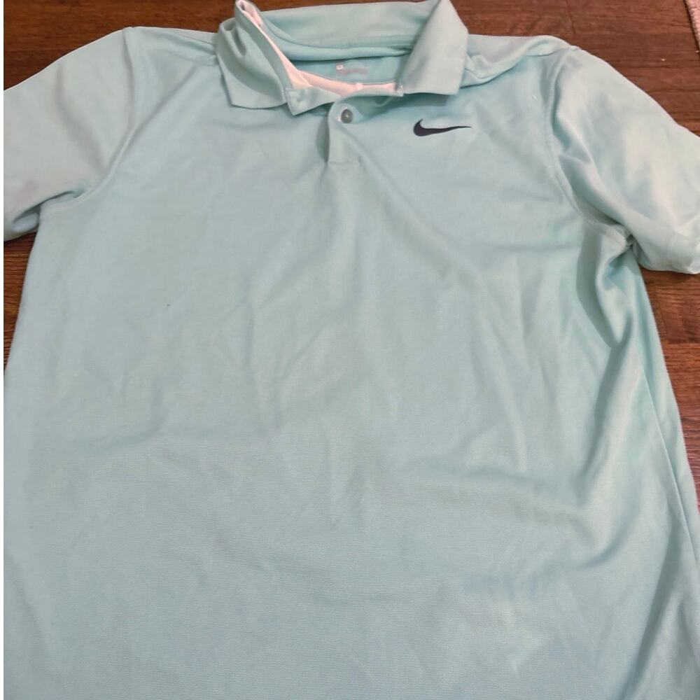 Nike Golf Polo Dri-Fit Size Medium Baby Blue